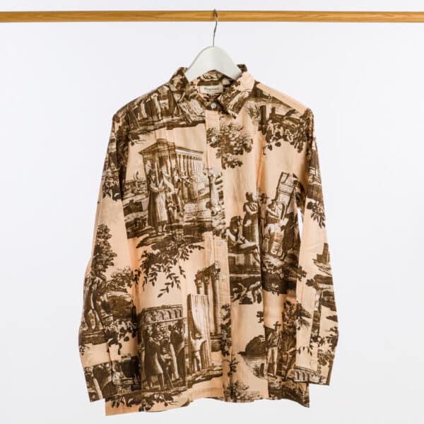 BLOUSE "MONUMENTS DU MIDI" SEPIA
