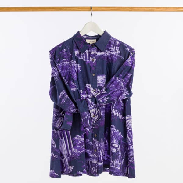BLOUSE "MONUMENTS DU MIDI" BLEU PROVENCE