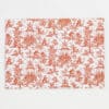 SET DE TABLE PLASTIFIE "LE CHINOIS A LA BROUETTE" TERRACOTTA