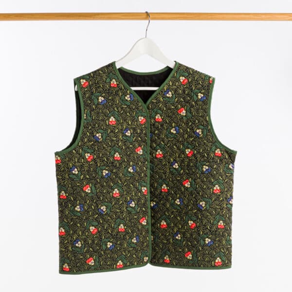 GILET MATELASSE "BONNES HERBES" (PRIX OUTLET)