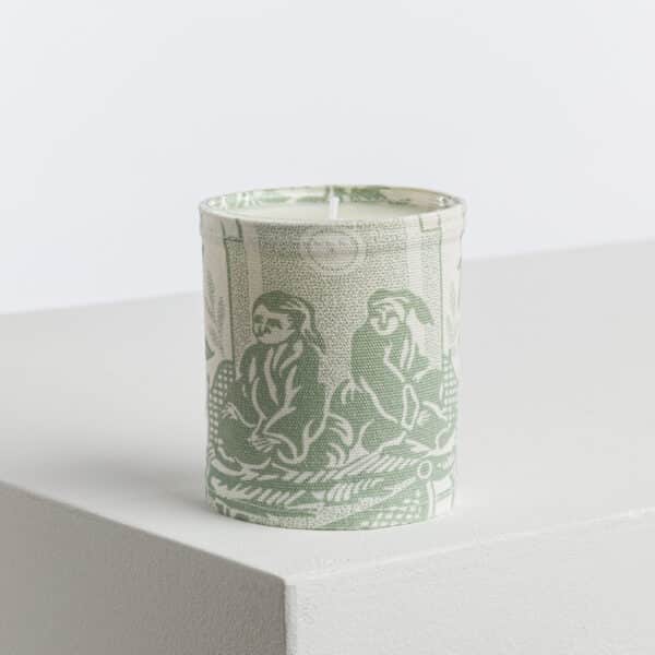 BOUGIE ET SON POCHON "LE CHINOIS A LA BROUETTE" CELADON – Image 3