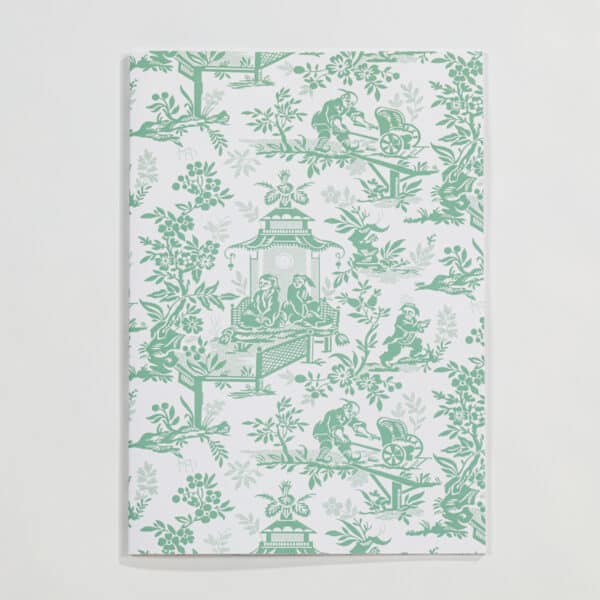 CAHIER A4 "LE CHINOIS A LA BROUETTE" CELADON
