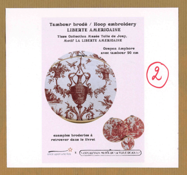 KIT BRODERIE "LIBERTE AMERICAINE" ROUGE – Image 2