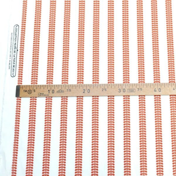 TISSU "RAYURES" TERRACOTTA – Image 2