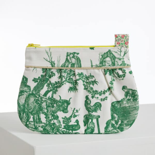 TROUSSE COQUETTE "LES DELICES DES 4 SAISONS' VERT PRAIRIE – Image 2