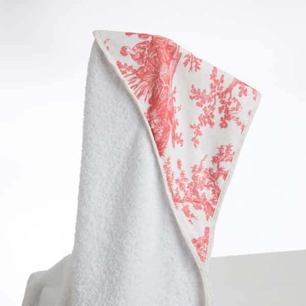 CAPE DE BAIN "LES DELICES DES 4 SAISONS" ROSE