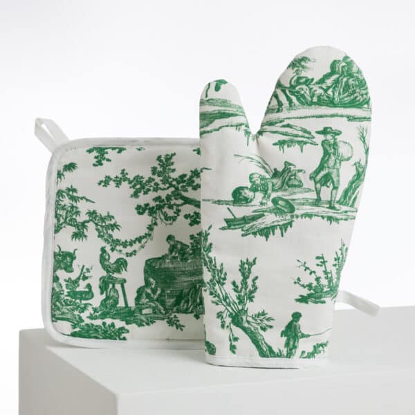 GANT DE CUISINE "LES DELICES DES 4 SAISONS" VERT OU ROSE – Image 2