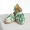 ESPADRILLES "LES DELICES DES 4 SAISONS" VERT PRAIRIE