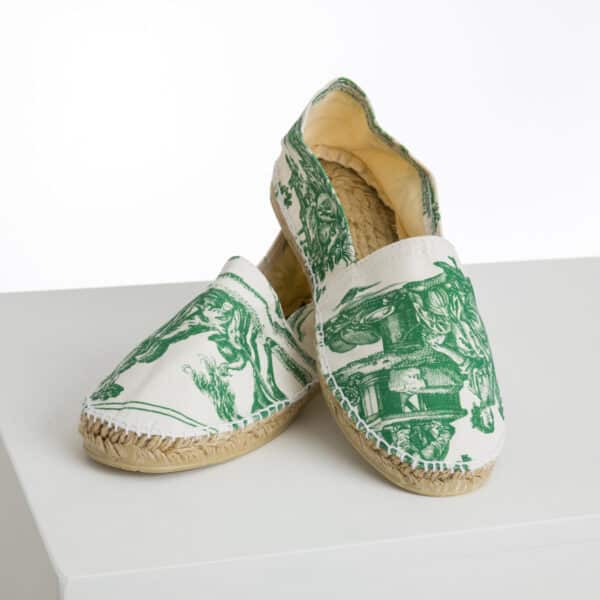 ESPADRILLES "LES DELICES DES 4 SAISONS" VERT PRAIRIE
