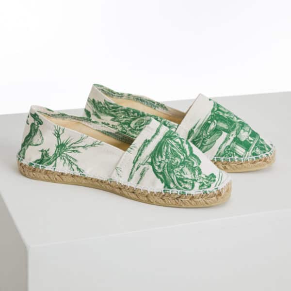 ESPADRILLES "LES DELICES DES 4 SAISONS" VERT PRAIRIE – Image 2