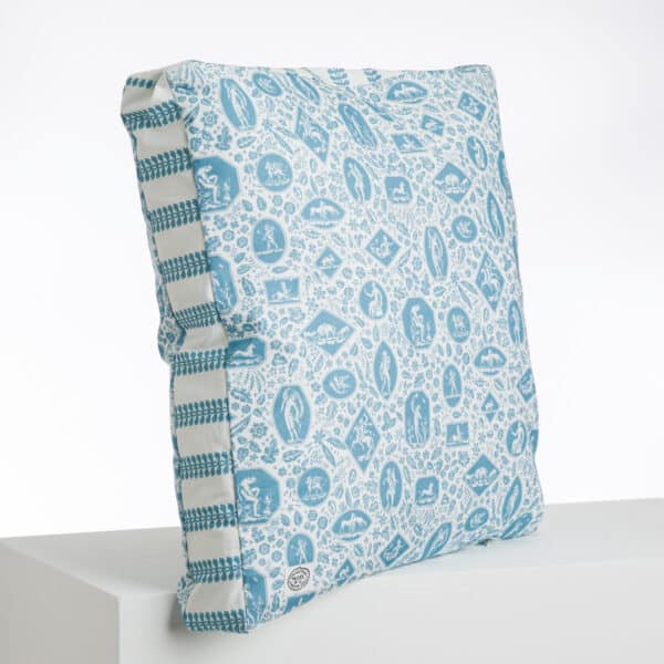 COUSSINS 50X50 "LES CAMEES" BLEUS – Image 2