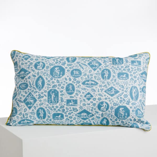 COUSSIN 30X50 "LES CAMEES" BLEUS