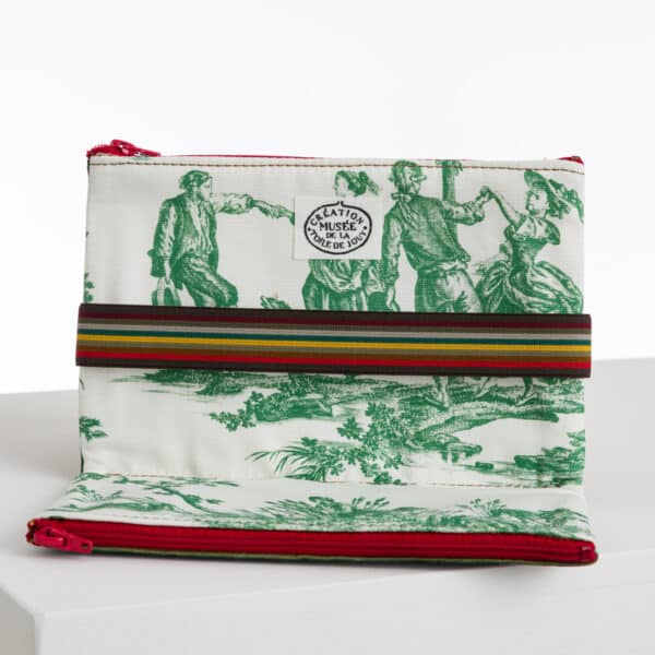 TROUSSE SIAMOISE "LES DELICES DES 4 SAISONS" VERT PRAIRIE – Image 2