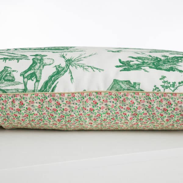COUSSIN 30/50 "LES DELICES DES 4 SAISONS" VERT PRAIRIE – Image 2