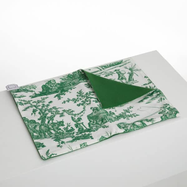 SETS DE TABLE/2 "LES DELICES DES 4 SAISONS" VERT PRAIRIE