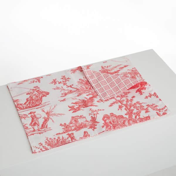 SETS DE TABLE /2 "LES DELICES DES 4 SAISONS"  ROSE
