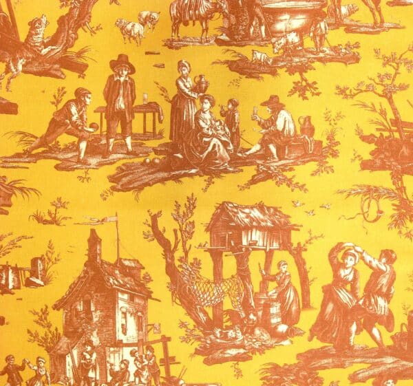 TISSU "L'ABREUVOIR"  PICANTE/CURRY – Image 2