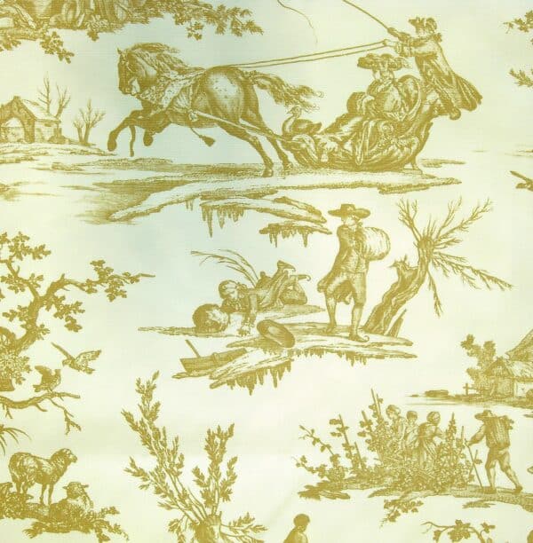 Tissu "LES DELICES DES 4 SAISONS" BRONZE – Image 2