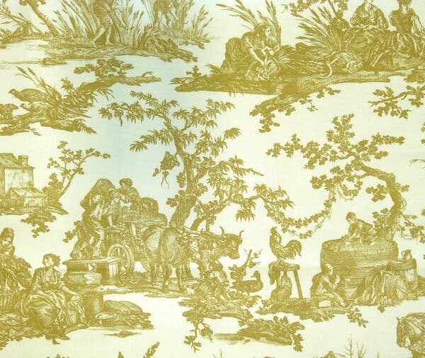 Tissu "LES DELICES DES 4 SAISONS" BRONZE