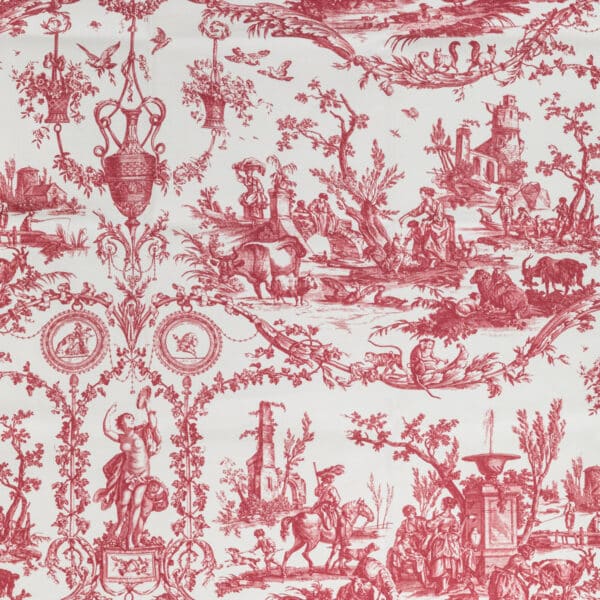 TISSU "LIBERTE AMERICAINE" ROUGE