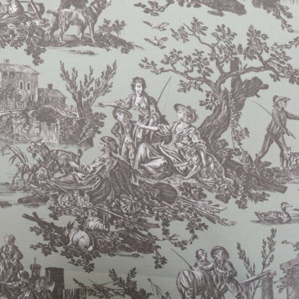 TISSU "LE MEUNIER SON FILS ET L'ANE" CELADON – Image 2