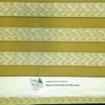 TISSU "RAYURES CHEVRONNEES" BRONZE