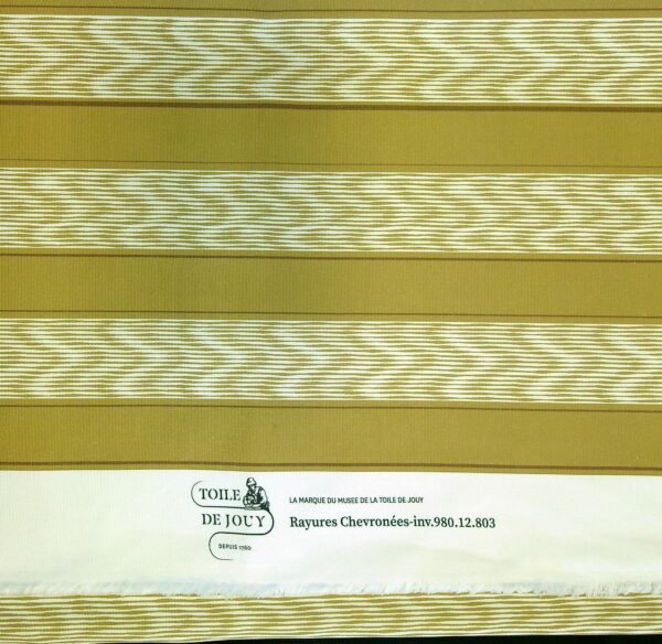TISSU "RAYURES CHEVRONNEES" BRONZE