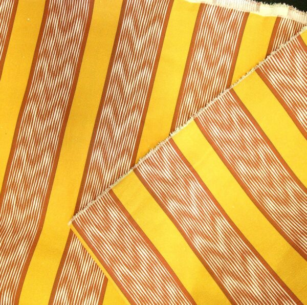 Tissu  "RAYURES" PICANTE/CURRY – Image 2