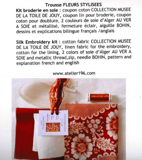 KIT COUTURE A BRODER "FLEURS STYLISéES" TERRACOTTA – Image 4