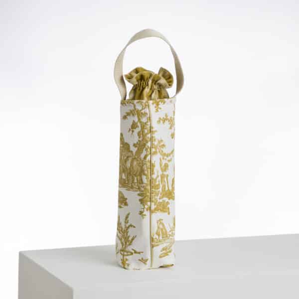 SAC BOUTEILLE  ISOTHERME "LES DELICES DES 4 SAISONS" BRONZE