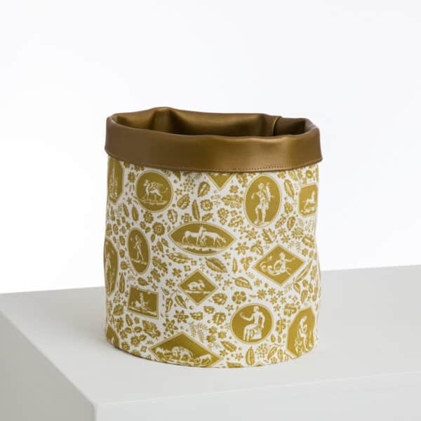 CACHE POT/ CORBEILLE "LES CAMEES" BRONZE