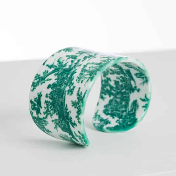 BRACELET RESINE "LES DELICES DES 4 SAISONS" VERT PRAIRIE – Image 2