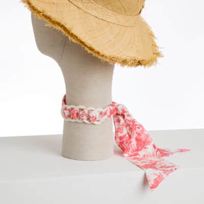 TOUR DE COU "LES DELICES DES 4 SAISONS" ROSE