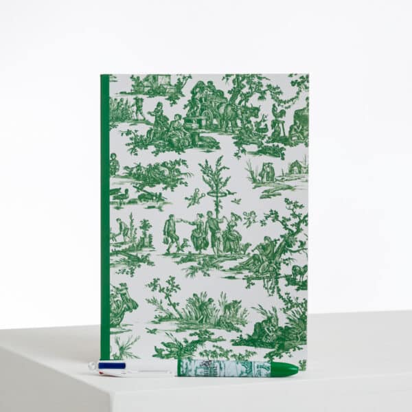 CARNET A5 "LES DELICES DES 4 SAISONS" VERT PRAIRIE