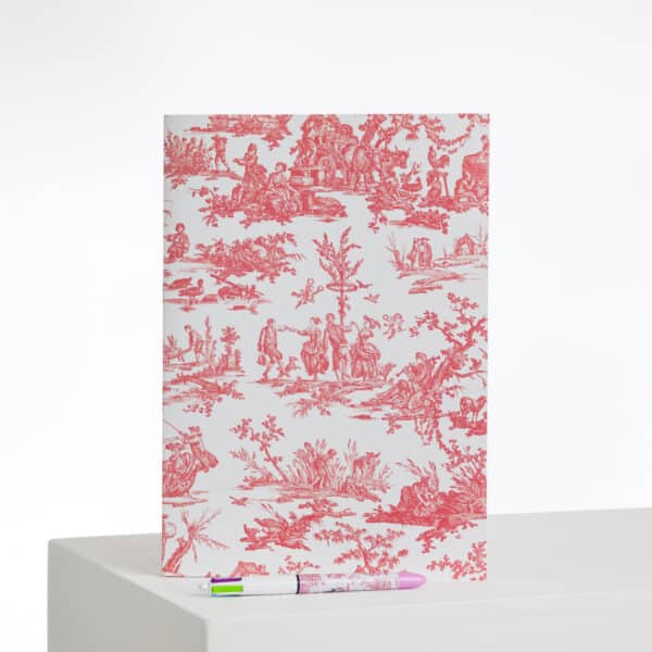 CAHIER A4 "LES DELICES DES 4 SAISONS" ROSE CORAIL