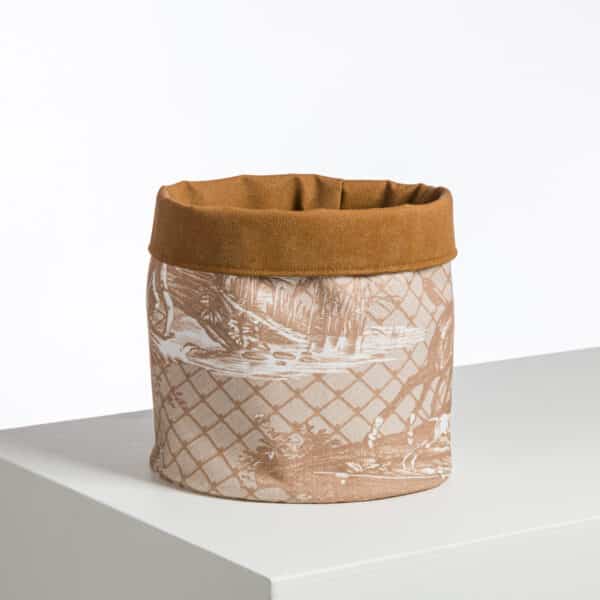 CACHE POT-CORBEILLE "LA CHASSE A JOUY" TANNIN – Image 2