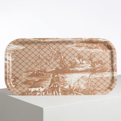 PLATEAU COCKTAIL 22x43 "LA CHASSE A JOUY" TANNIN