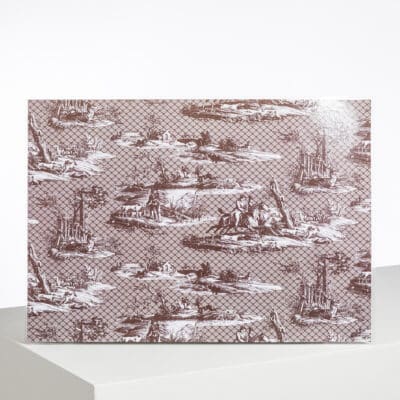 SET DE TABLE PLASTIFIE "LA CHASSE A JOUY" MUSTANG