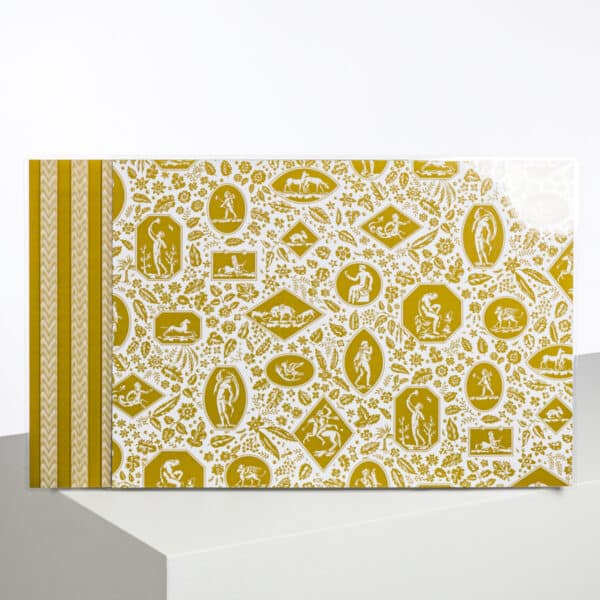 SET DE TABLE  PLASTIFIE "LES CAMEES" BRONZE