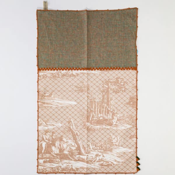 GRAND TORCHON BRODE "LA CHASSE A JOUY" TANNIN – Image 2