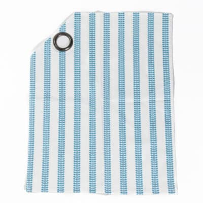 TISSU “RAYURES” BlEU LAGON