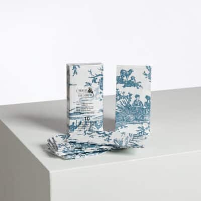 MOUCHOIRS PAPIER "LES DELICES DES 4 SAISONS" BLEU