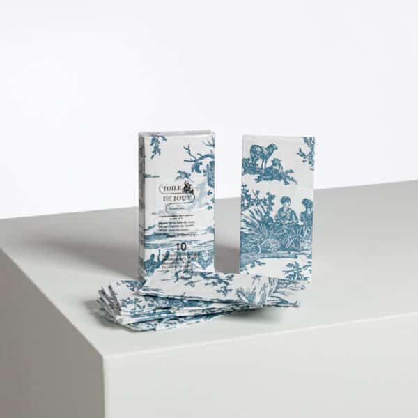MOUCHOIRS PAPIER "LES DELICES DES 4 SAISONS" BLEU