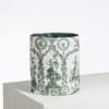 CACHE POT-CORBEILLE "LIBERTE AMERICAINE" VERT EMPIRE