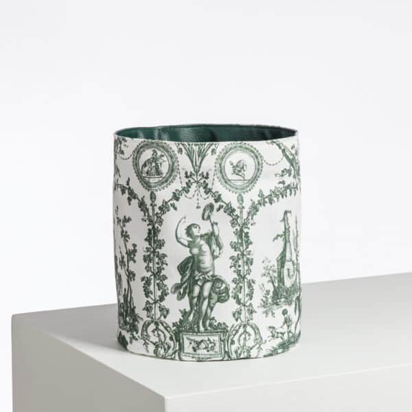 CACHE POT-CORBEILLE "LIBERTE AMERICAINE" VERT EMPIRE