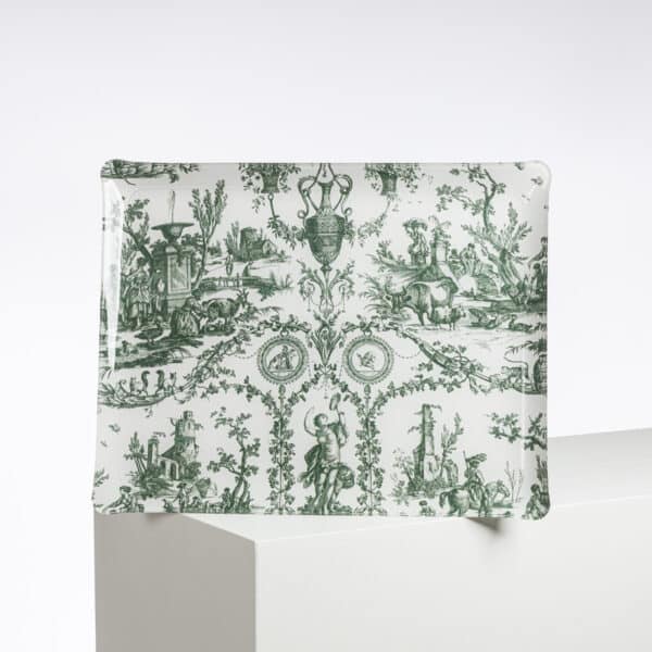 PLATEAU 46X36 "LIBERTE AMERICAINE" VERT EMPIRE