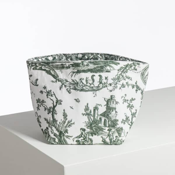 CORBEILLE A PAIN/CACHE POT "LIBERTE AMERICAINE" VERT EMPIRE – Image 2