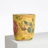 CACHE POT TISSE "FLEURS STYLISEES" JAUNE – Image 2