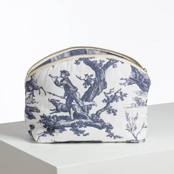 TROUSSE ARRONDIE "LES PLAISIRS DE LA CAMPAGNE" BLEU