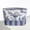 GRANDE TROUSSE DE TOILETTE "Les PLAISIRS DE LA CAMPAGNE" BLEU
